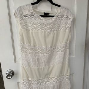 White lace dress